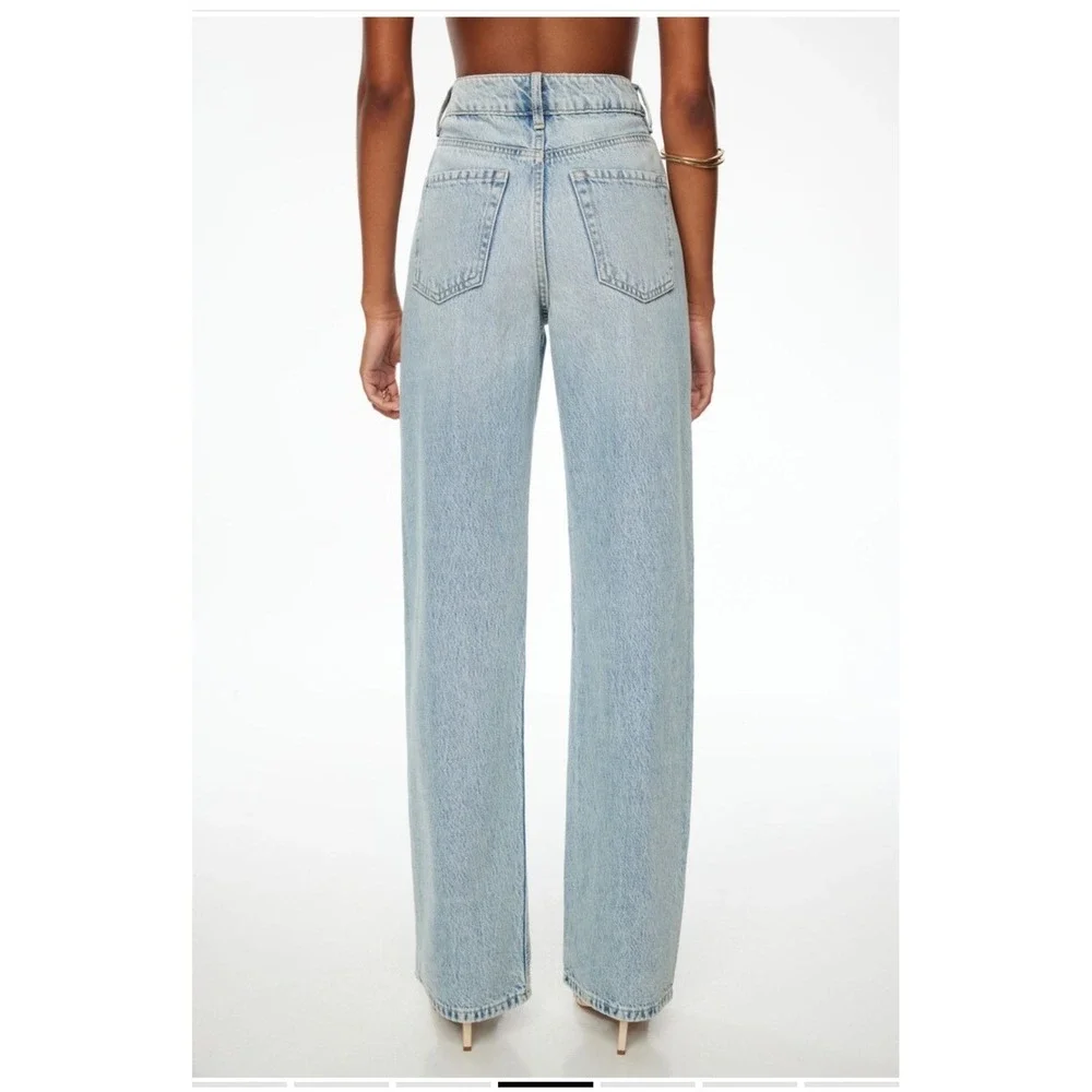 Dynamite Denim Heidi High Rise Wide Leg Jeans Silverthorne Blue Size 10 30R NWT